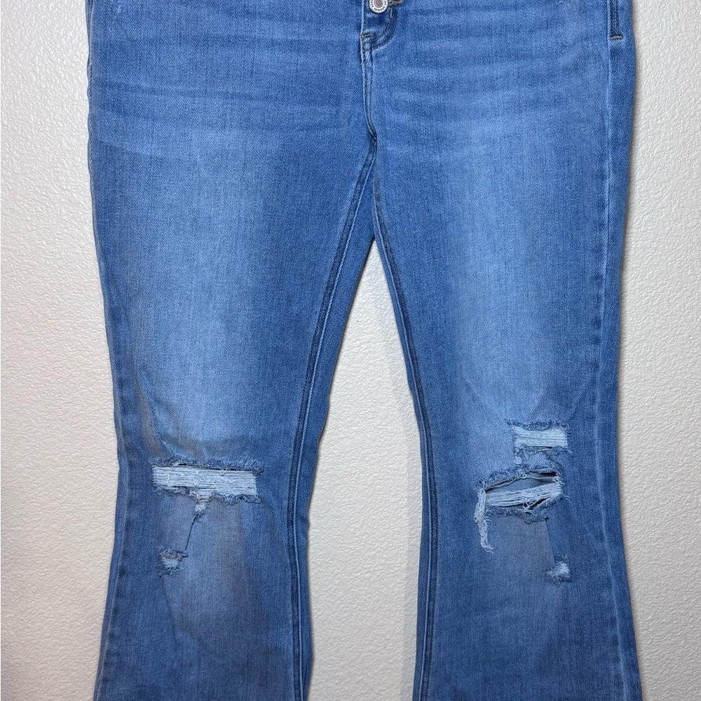 Women's Blue Distressed Jeans